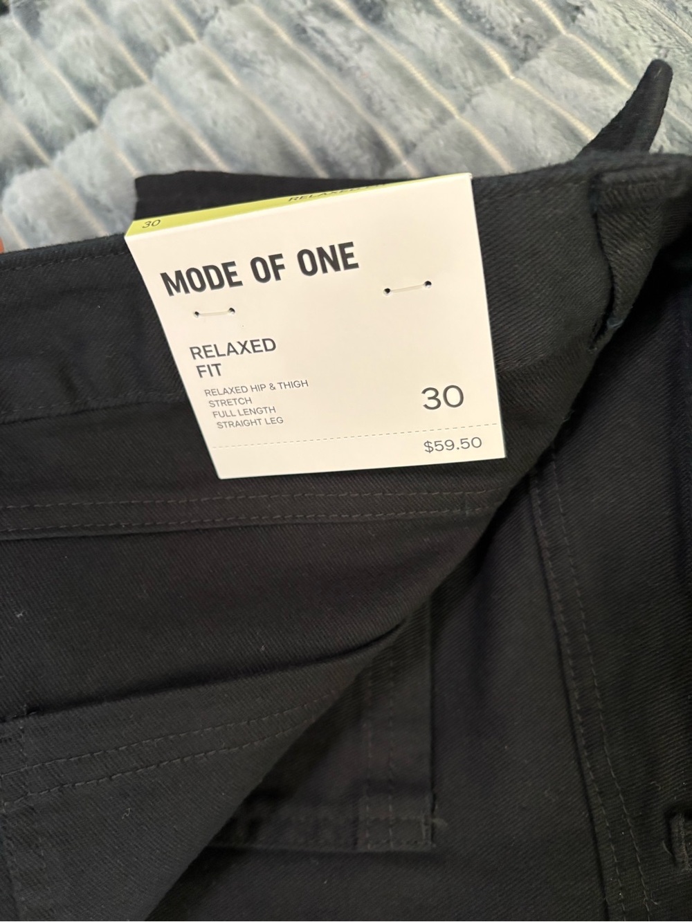 Mode of One Men’s Relaxed Straight Jeans - Black